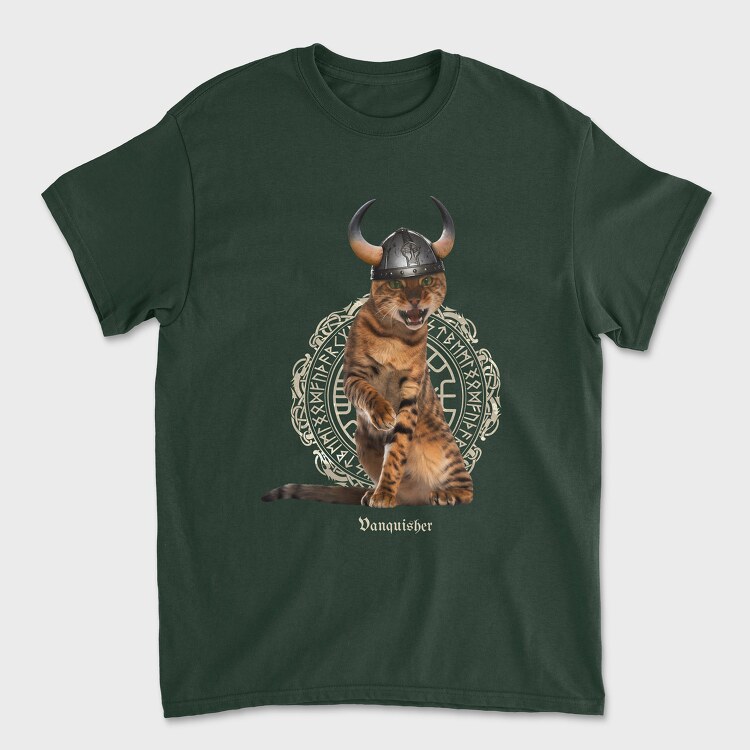 Cat Viking, Unisex Men's T-Shirt