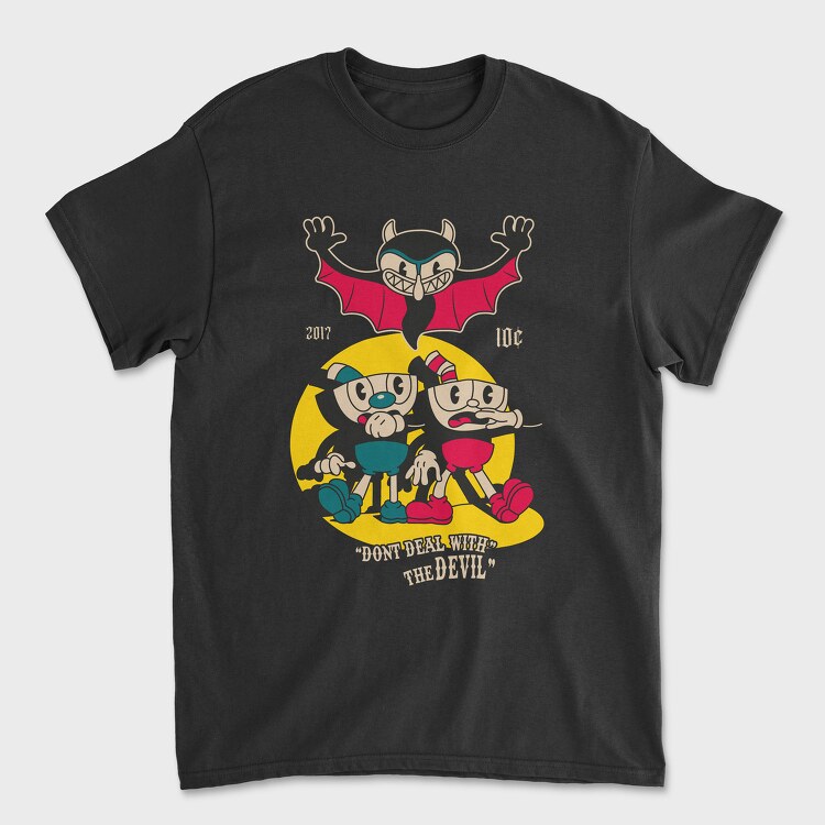 Cuphead 1, Унисекс Мъжка Тениска