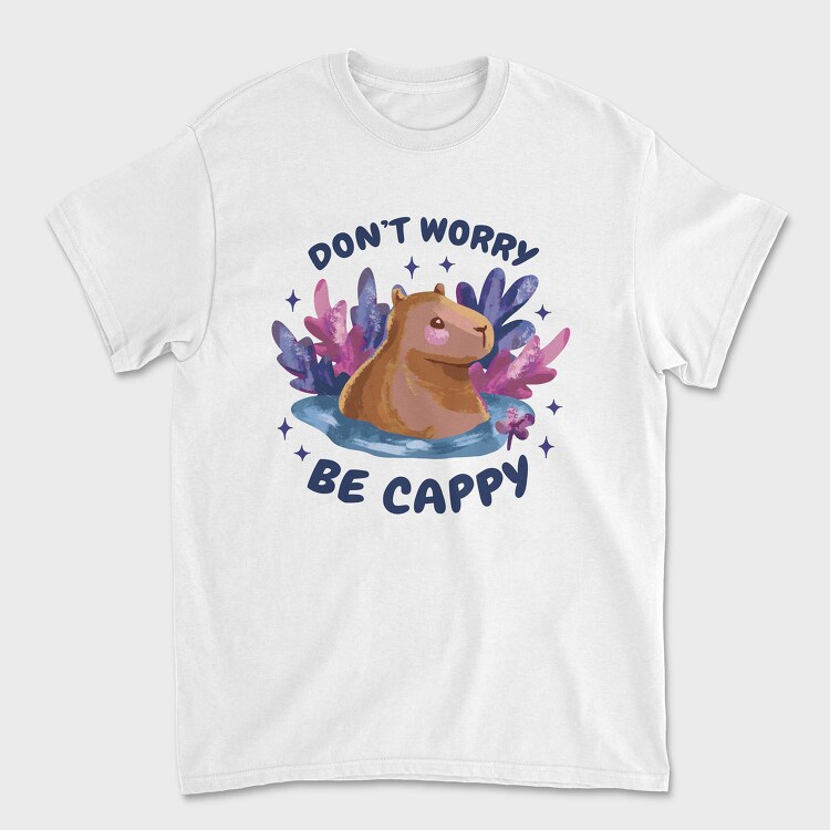Dont Worry Capybara, Унисекс Мъжка Тениска