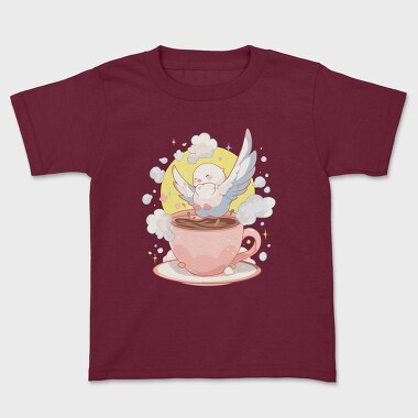 Dove and Coffee, Kids' T-Shirt