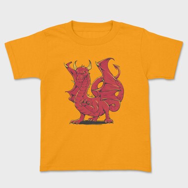 Kids' T-Shirt, Dragon Red