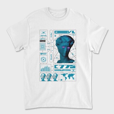 Unisex Men's T-Shirt, Electric Evil 2