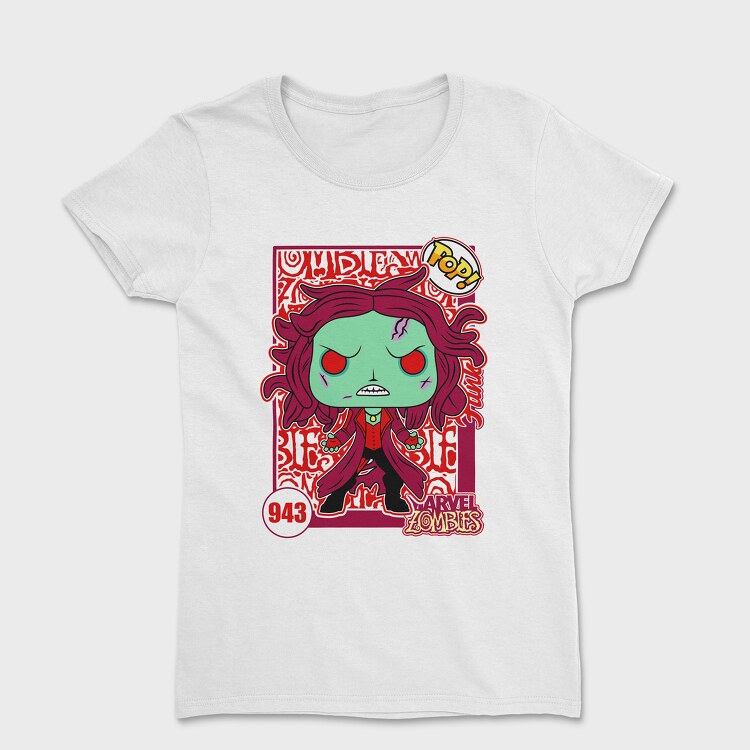 Funko Marvel Zombies Scarlet Witch, Дамска Тениска