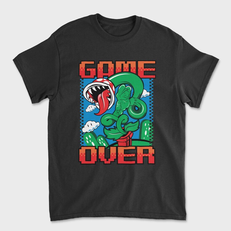 Game Over Mario Bros, Unisex Men's T-Shirt
