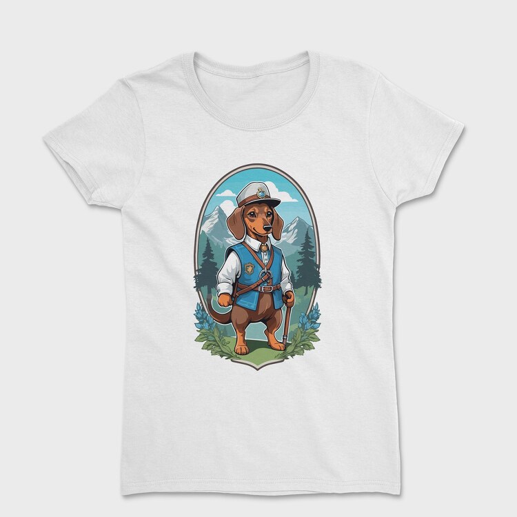 Hiking Dog, Women's T-Shirt