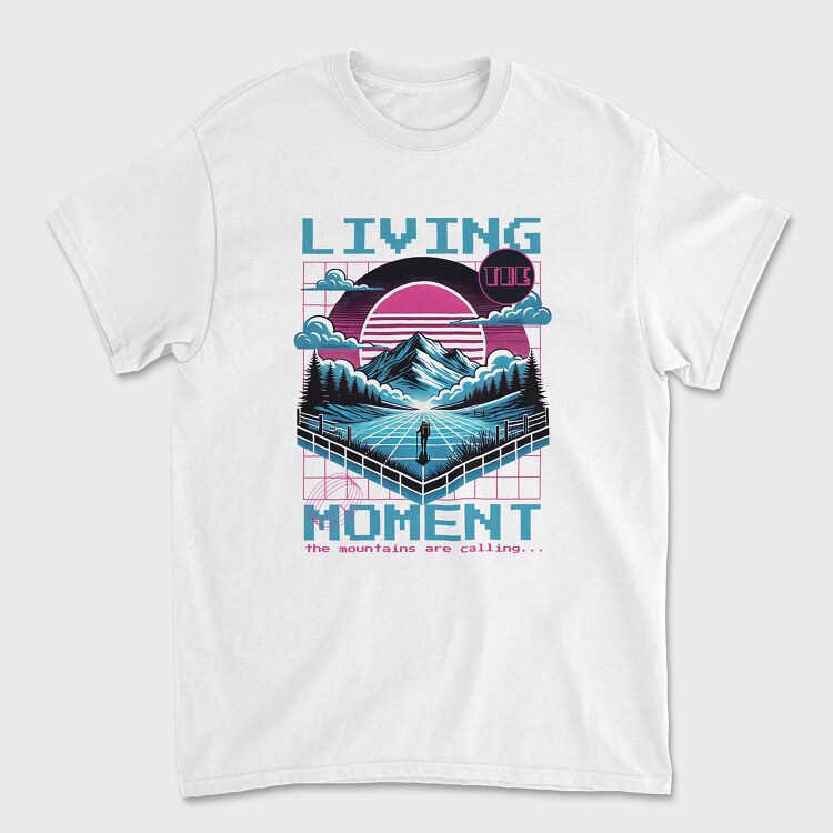 Hiking Vaporwave, Unisex Men's T-Shirt