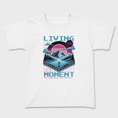 Hiking Vaporwave, Kids' T-Shirt