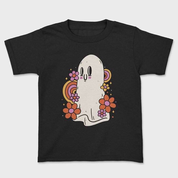 Hippie Ghost, Kids' T-Shirt