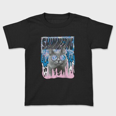Holographic Cat, Kids' T-Shirt