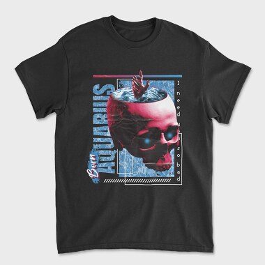 Horoscope Aquarius, Unisex Men's T-Shirt