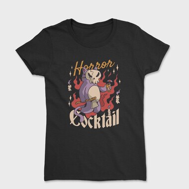Horror Cocktail Cat, Women's T-Shirt