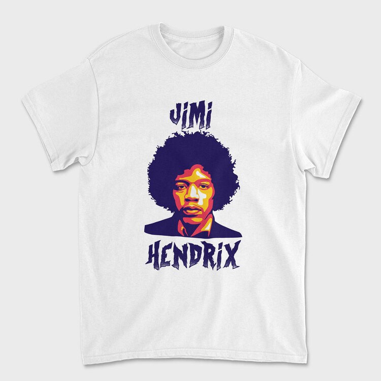 Jimi Handrix, Унисекс Мъжка Тениска