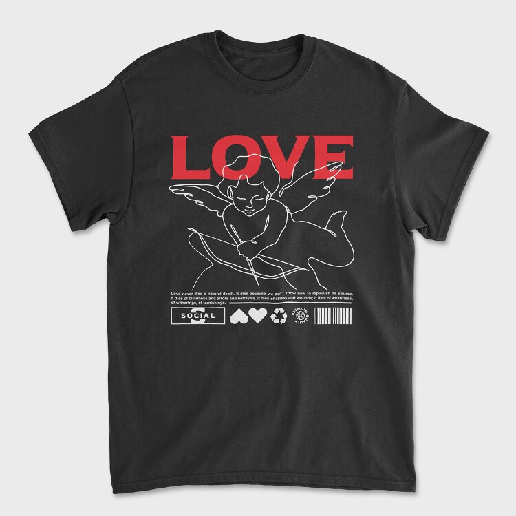 Love 2, Unisex Men's T-Shirt
