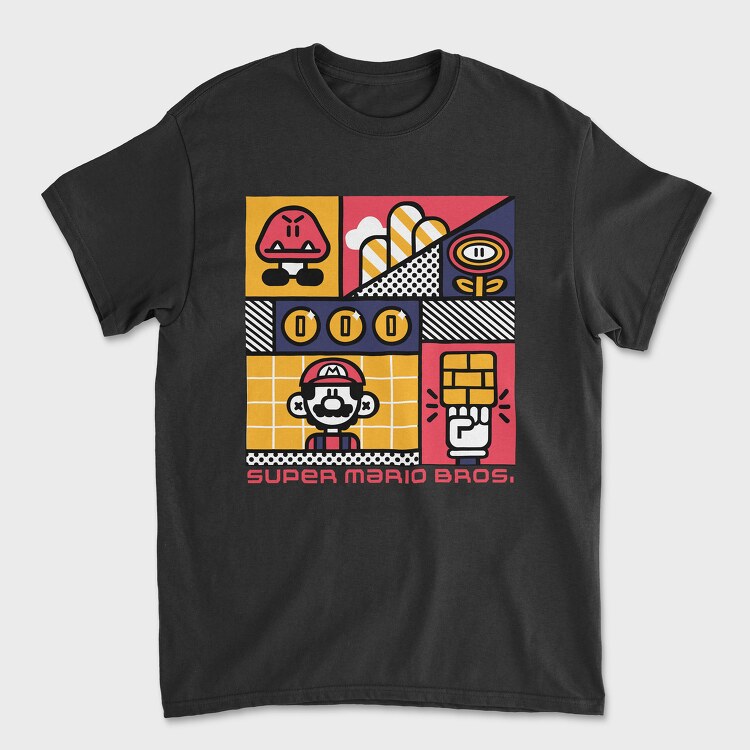 Mario Bros 2, Unisex Men's T-Shirt