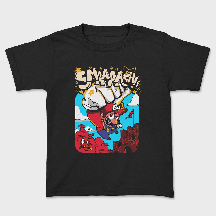 Mario Smaash, Kids' T-Shirt