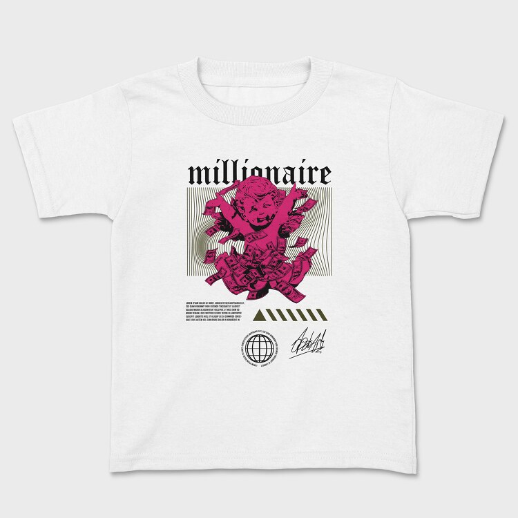 Millionaire 1, Kids' T-Shirt
