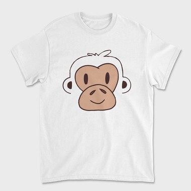 Unisex Men's T-Shirt, Monkey Face