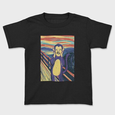 Monkey Scream, Kids' T-Shirt
