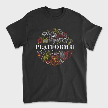 Platform 9 Harry Potter, Unisex Men's T-Shirt