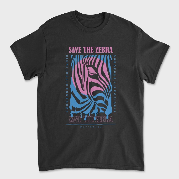 Save The Zebra 1, Унисекс Мъжка Тениска
