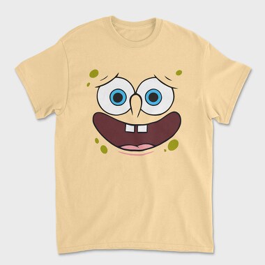 SpongeBob face 15, Unisex Men's T-Shirt