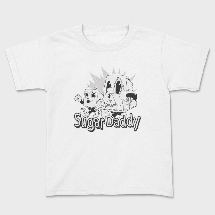 Sugar Daddy Cartoon Old, Kids' T-Shirt