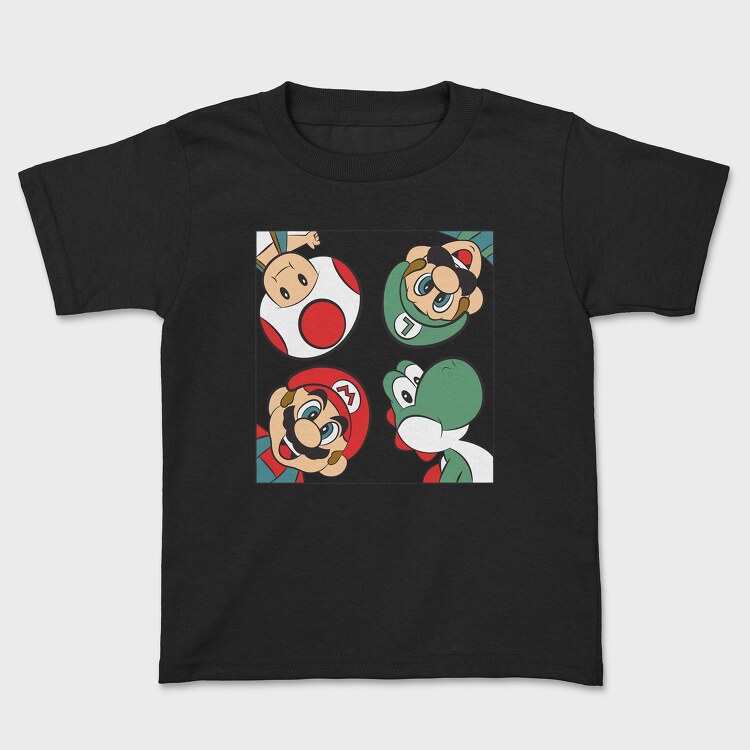 Super Mario 1, Kids' T-Shirt