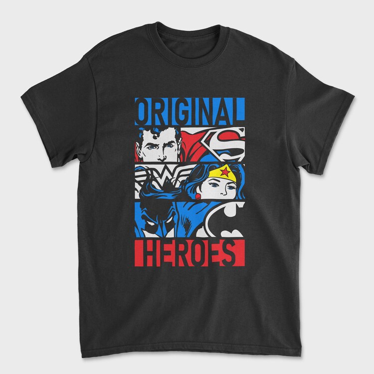 Superman Wonder Women Batman, Унисекс Мъжка Тениска