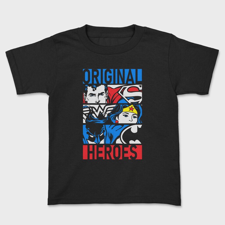 Superman Wonder Women Batman, Kids' T-Shirt