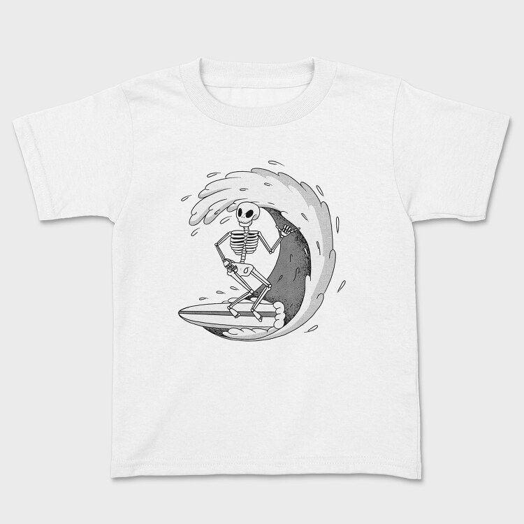 Surf Skeleton, Kids' T-Shirt