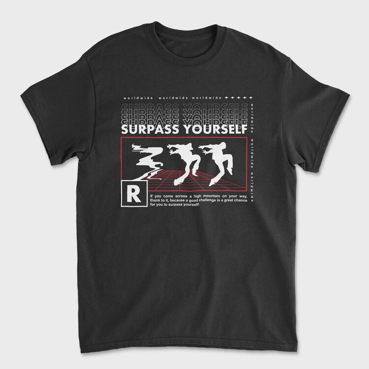 Surpass Yourself 2, Unisex Men's T-Shirt