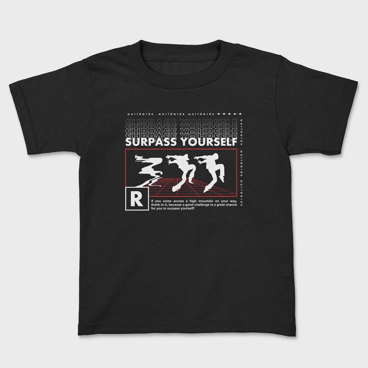 Surpass Yourself 2, Kids' T-Shirt