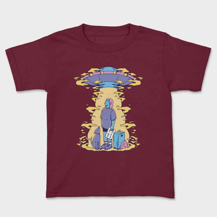 Take Me With You Ufo, Kids' T-Shirt