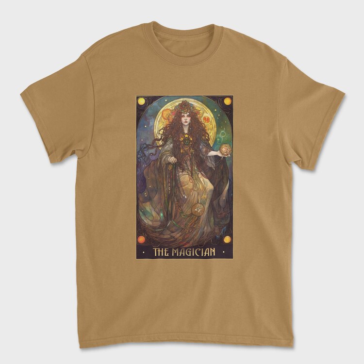 Tarot Card the Magician, Унисекс Мъжка Тениска