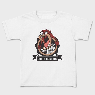 Tasmanian Devil Outta Control, Kids' T-Shirt