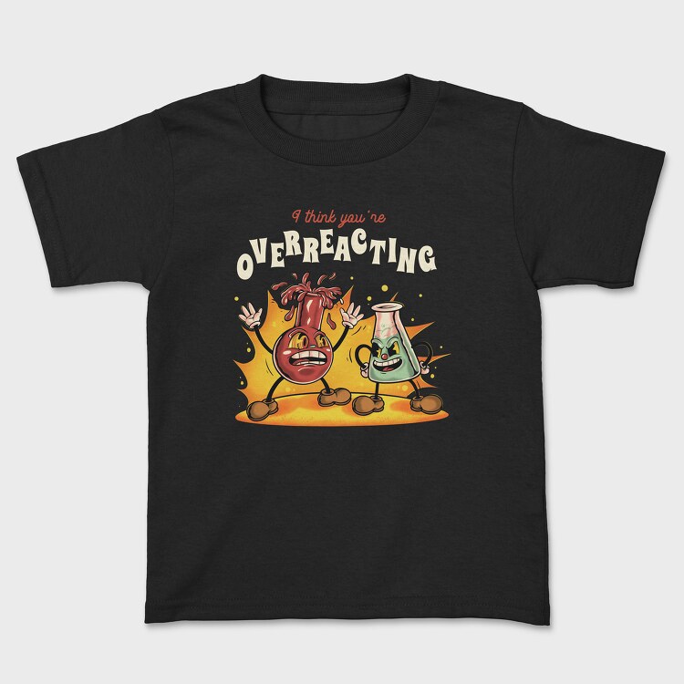 Test Tubes Cartoon, Kids' T-Shirt