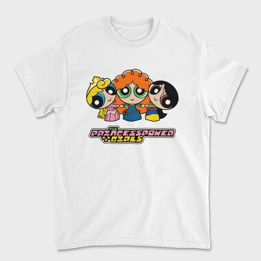 The Powerpuff Girls Aurora Merida, Унисекс Мъжка Тениска
