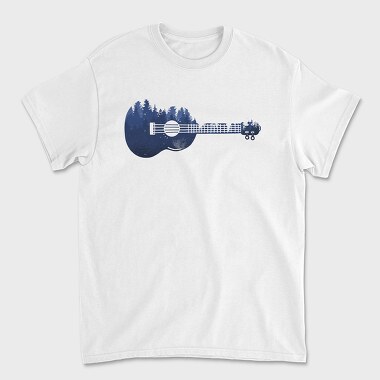Ukulele Landscape, Unisex Men's T-Shirt