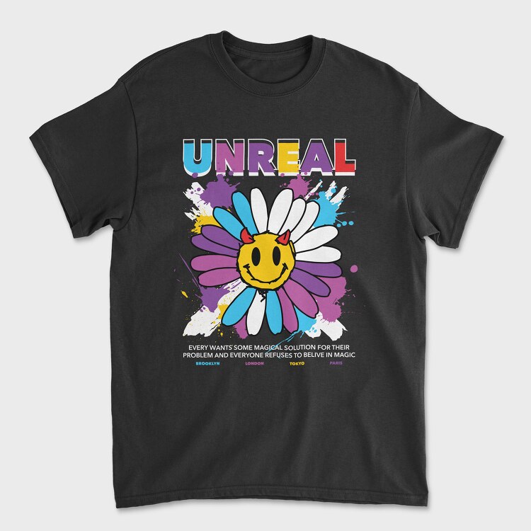 Unreal 1, Unisex Men's T-Shirt