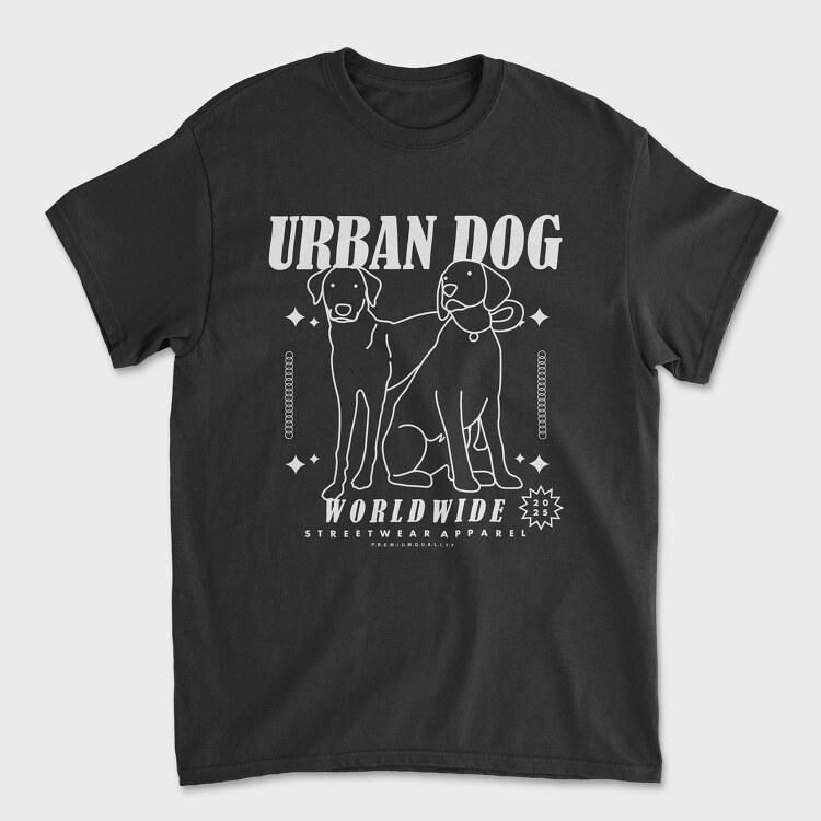 Urban Dog 1, Unisex Men's T-Shirt