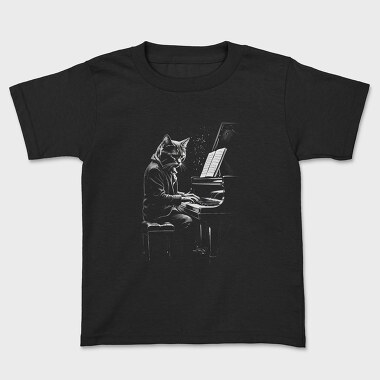 Catpiano, Kids' T-Shirt