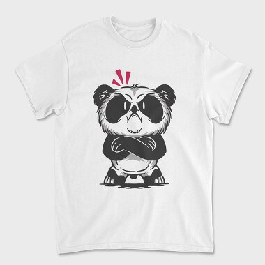 Angry Panda, Unisex Men's T-Shirt