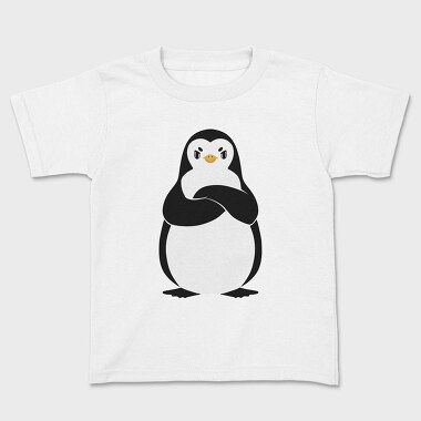 Kids' T-Shirt, Angry Pinguin