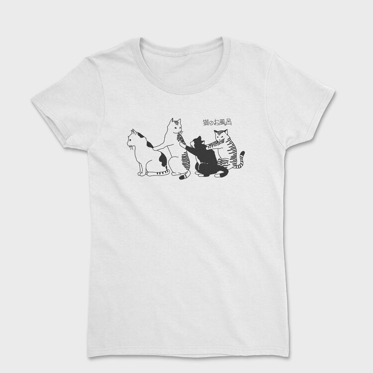 Cats Japanese Bath, Дамска Тениска