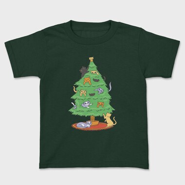 Cats on Tree, Kids' T-Shirt