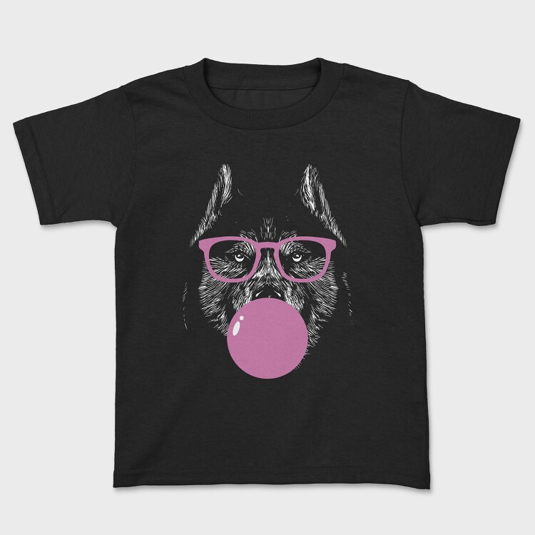 Husky Sungalsses Bubblegum Monochrome, Kids' T-Shirt