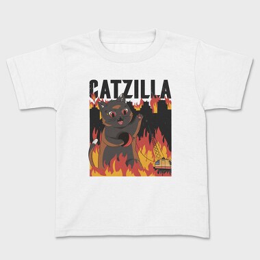 Catzilla, Kids' T-Shirt