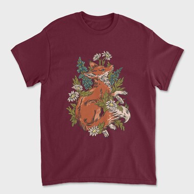 Chamomiles Fox, Unisex Men's T-Shirt