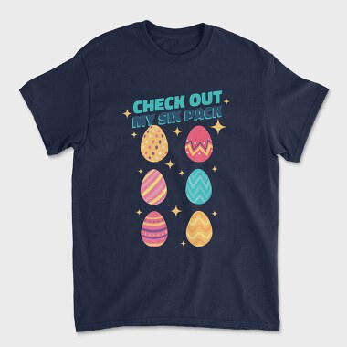 Check Out My Six Pack Easter Eggs, Unisex Men's T-Shirt