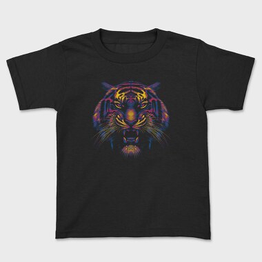 Tiger Colorful, Kids' T-Shirt